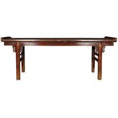 19th Century Chinese Altar Table with Double Spandrels 9