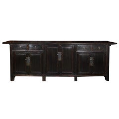 19th Century Chinese Six-Door Four-Drawer Coffer