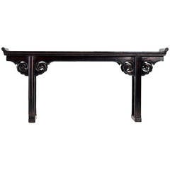 19th Century Chinese Ming Form Flanked Top Altar Table