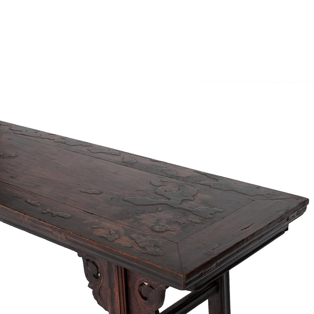 19th Century Chinese Painting Table with Ming Legs In Excellent Condition In Chicago, IL