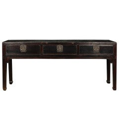 19th Century Chinese Three Drawer Altar Table