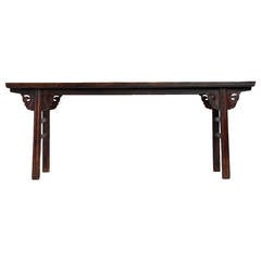 19th Century Chinese Painting Table with Ming Legs