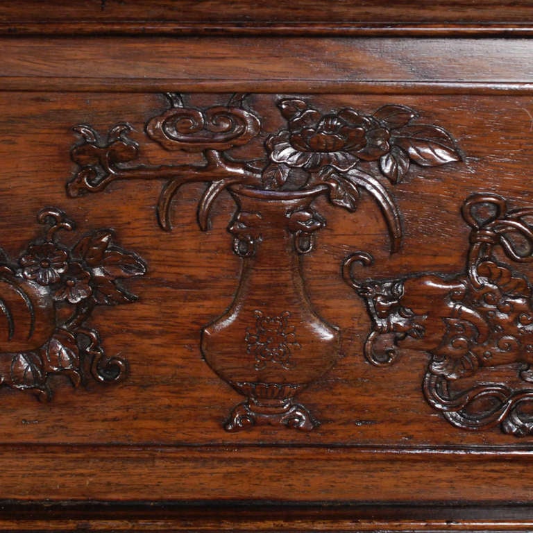 Set of Six 19th Century Rosewood Carved Panels 2