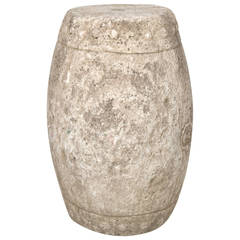 Early 19th Century Chinese Limestone Drum Stool