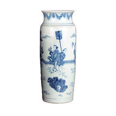 Blue and White Yi Tong Vase