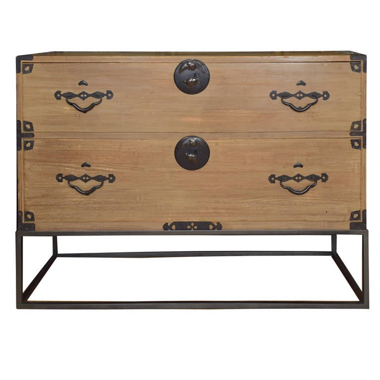 20th Century Japanese Tansu Chests on Custom Mounts at 1stDibs