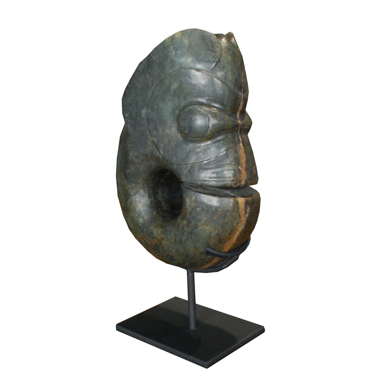 Early 20th century Chinese Jade Carved Figure on Stand