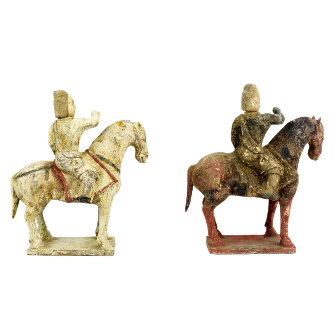 Chinese Pair of Northern Qi Dynasty Equestrians