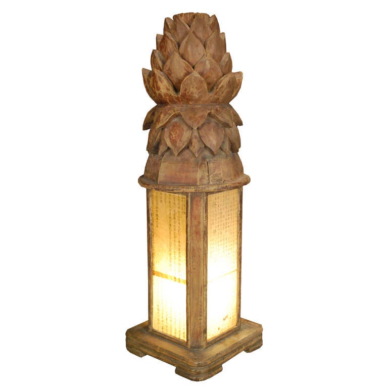 19th Century Chinese Finial Lamp