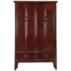 Ming Four-Door Double Tapered Cabinet