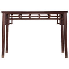 Hong Mu Wine Table with Melon Carved Legs