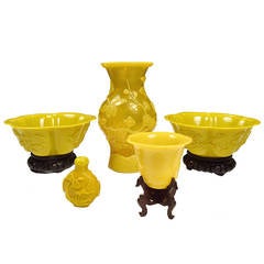 Antique 18th Century Peking Glass Vases