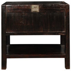 Antique 19th Century Chinese Chest with Shelf