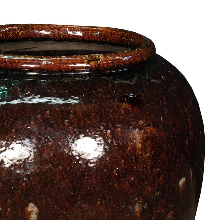 Early 20th Century Chinese Pickling Egg Jar In Excellent Condition In Chicago, IL
