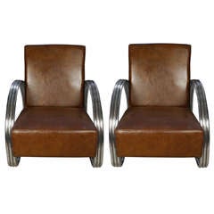 Pair of Deco Style Chairs Pair of Deco Style Chairs