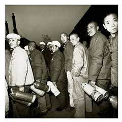 Convicts Fetching Water, Photograph from His Series "The Chinese"