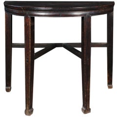 Early 20th Century Chinese Demi-Lune Table