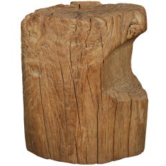Antique 19th Century Provincial Chinese Stump Stool