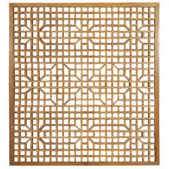 Early 20th Century Chinese Lattice Panel