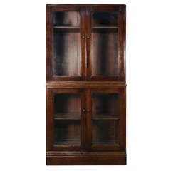 Early 20th Century Chinese Shallow Glass Cabinet 9