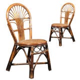 Woven Bamboo and Rattan Chairs