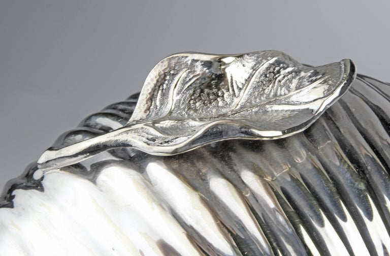 Silver Plate Snail Shaped Ice Bucket