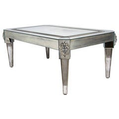 Mirrored Custom Coffee Table in the Italian Style
