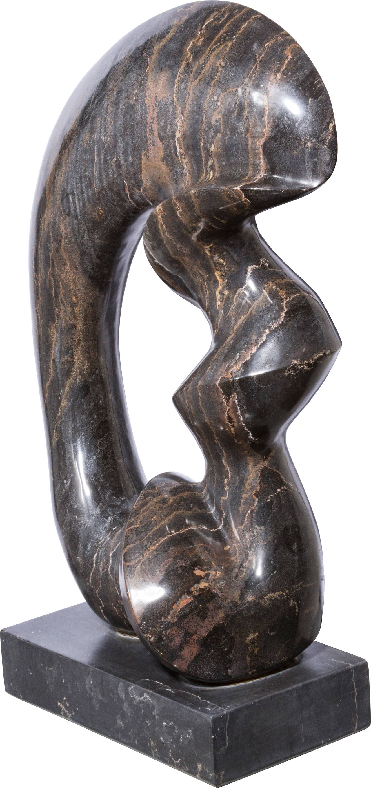 Late 20th Century Biomorphic Marble Sculpture For Sale