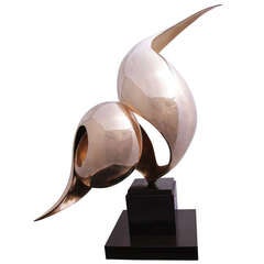 Gidon Graetz  Biomorphic Bronze Sculpture