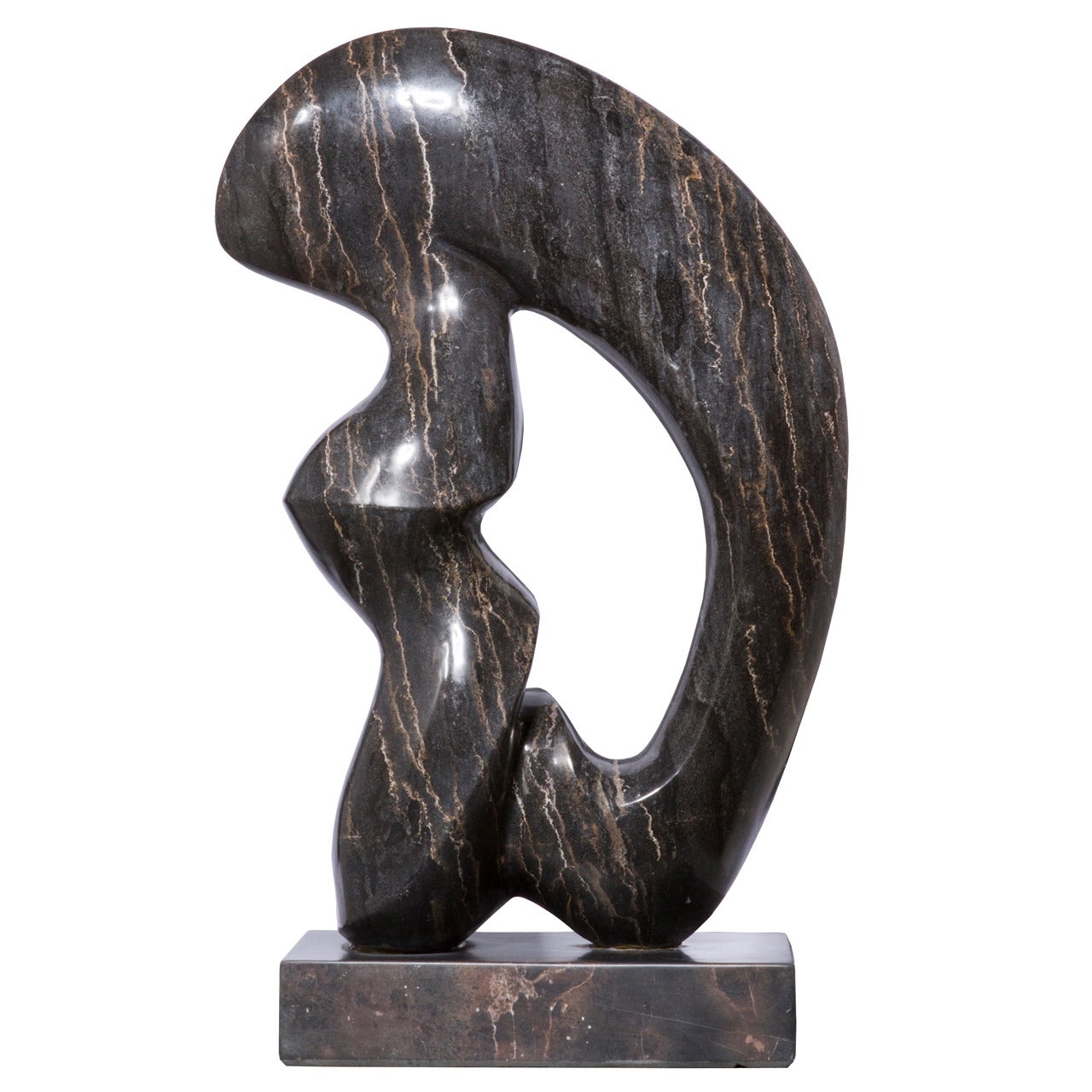 Biomorphic Marble Sculpture For Sale