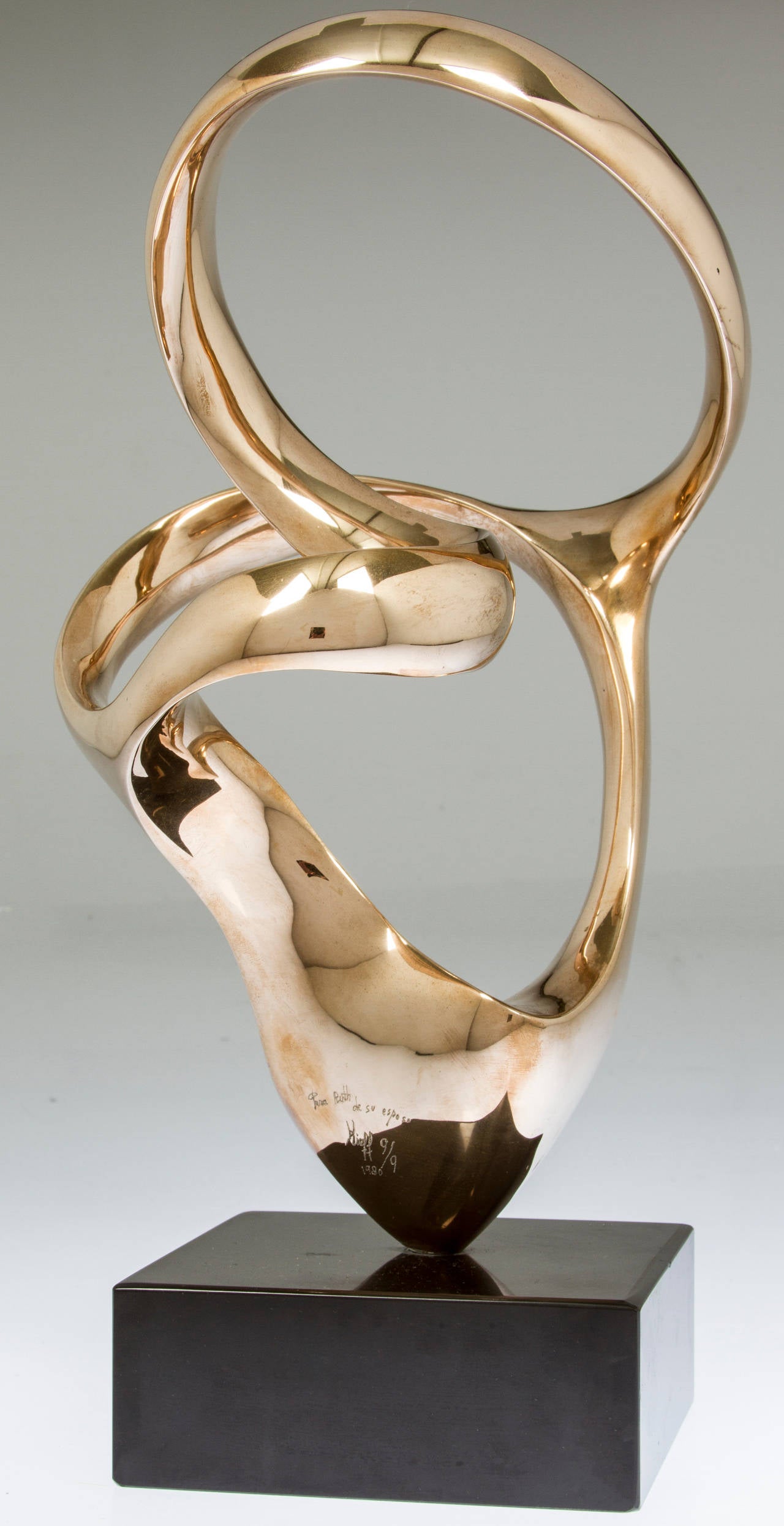 Bronze Biomorphic Sculpture by Antonio Kieff In Excellent Condition In Chicago, IL