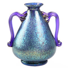 Exceptional Loetz Czech Handled Vase