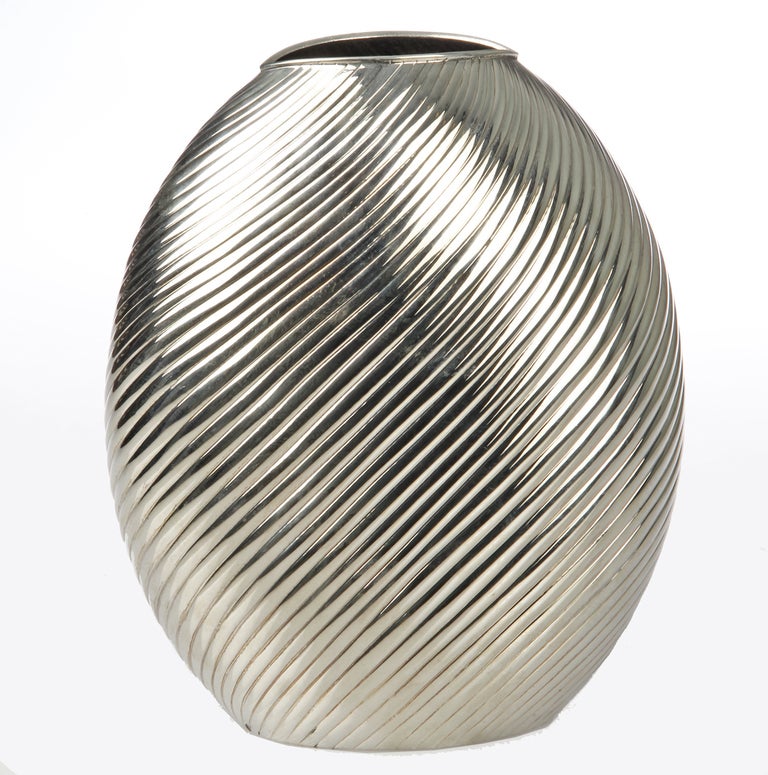 Modernist Sterling Silver Vase at 1stdibs