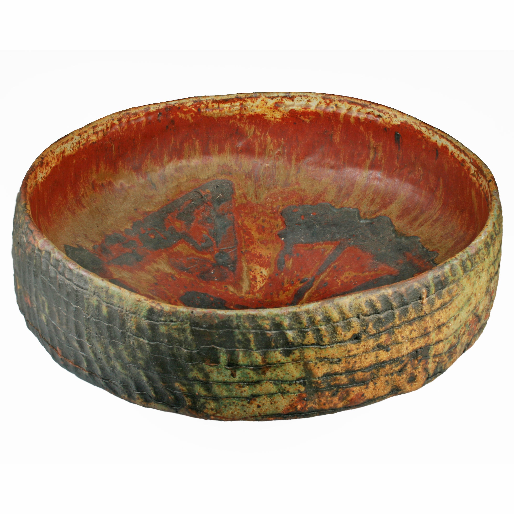 Monumental Hand Built Ruth Duckworth Ceramic Footed Bowl