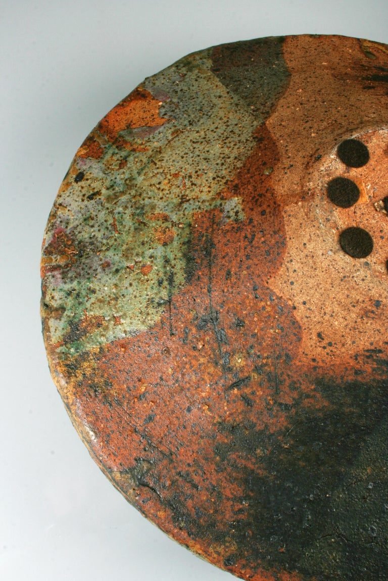 Monumental Hand Built Ruth Duckworth Ceramic Footed Bowl 1