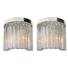 Pair of 1970's Camer Sconces