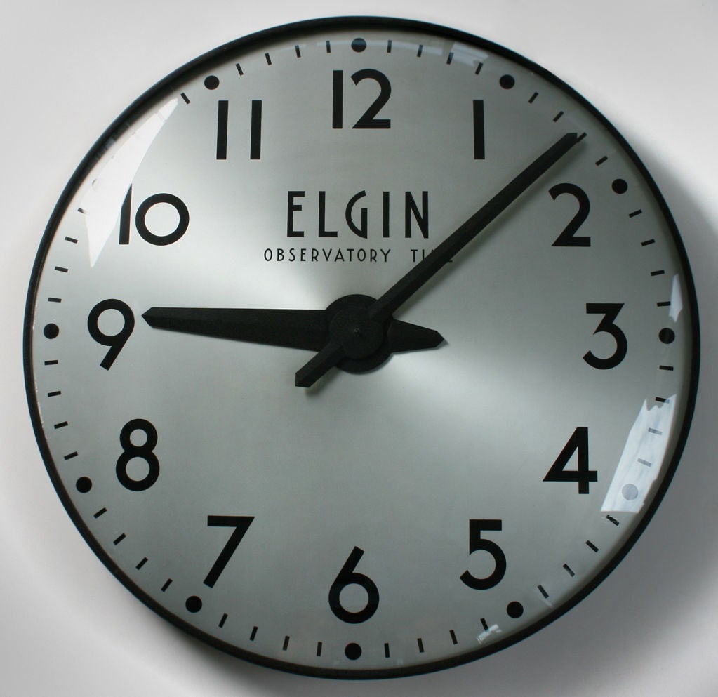 Large Elgin Observatory Time Clock