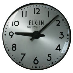 Vintage Large Elgin Observatory Time Clock