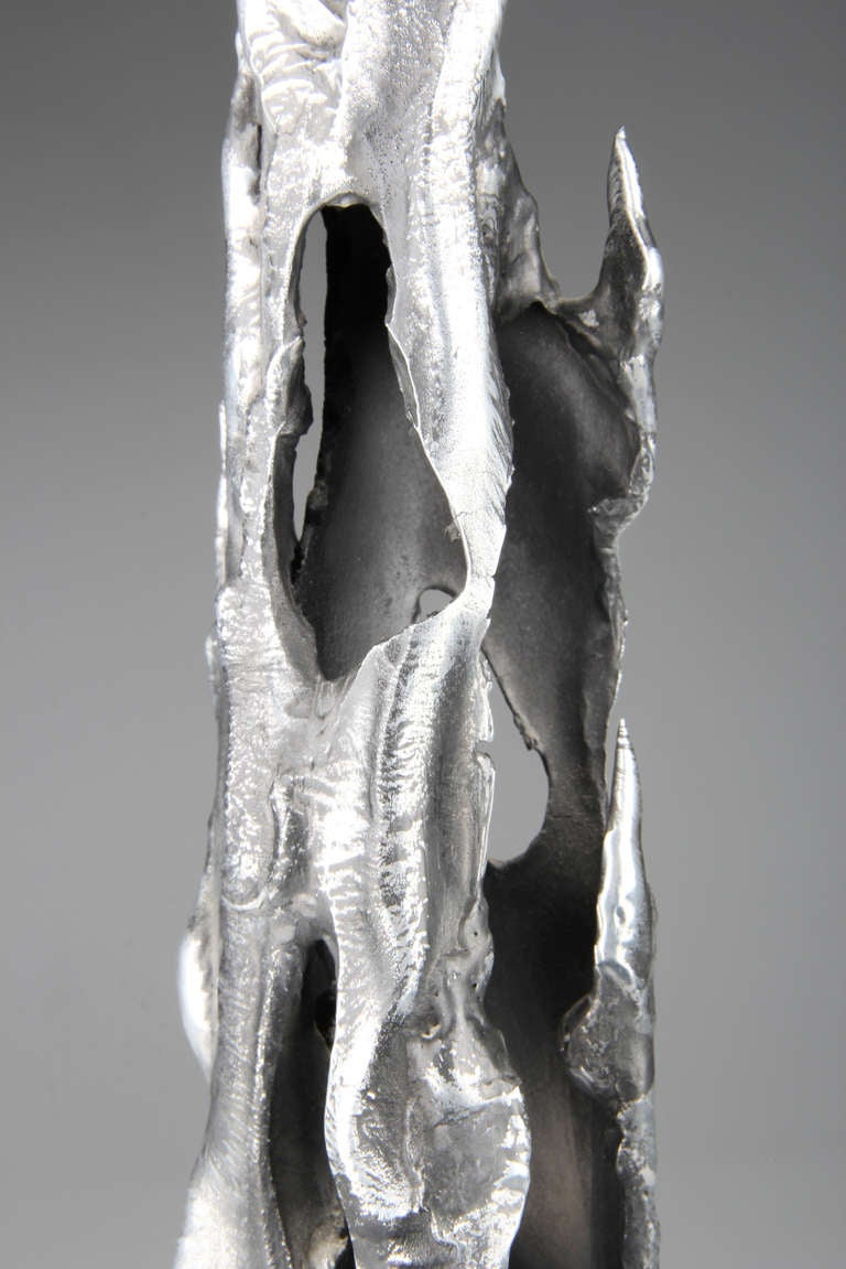 Late 20th Century Brutalist Aluminum Sculpture by Thomas Hibben For Sale