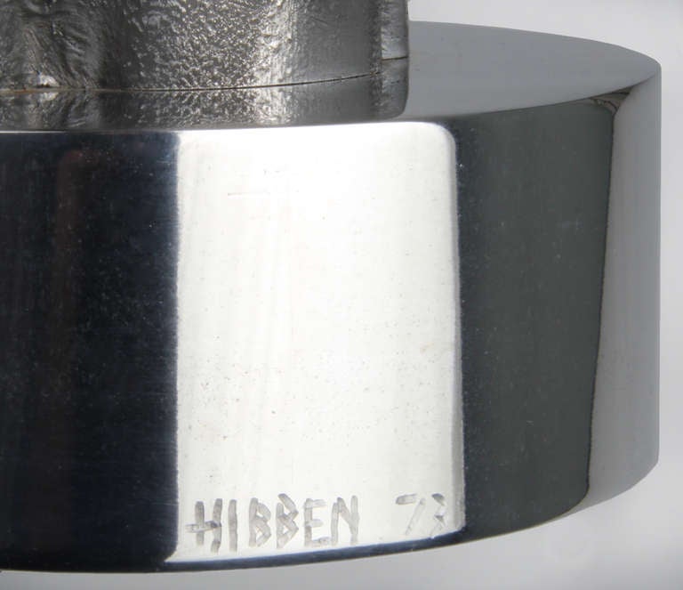 Brutalist Aluminum Sculpture by Thomas Hibben For Sale 2