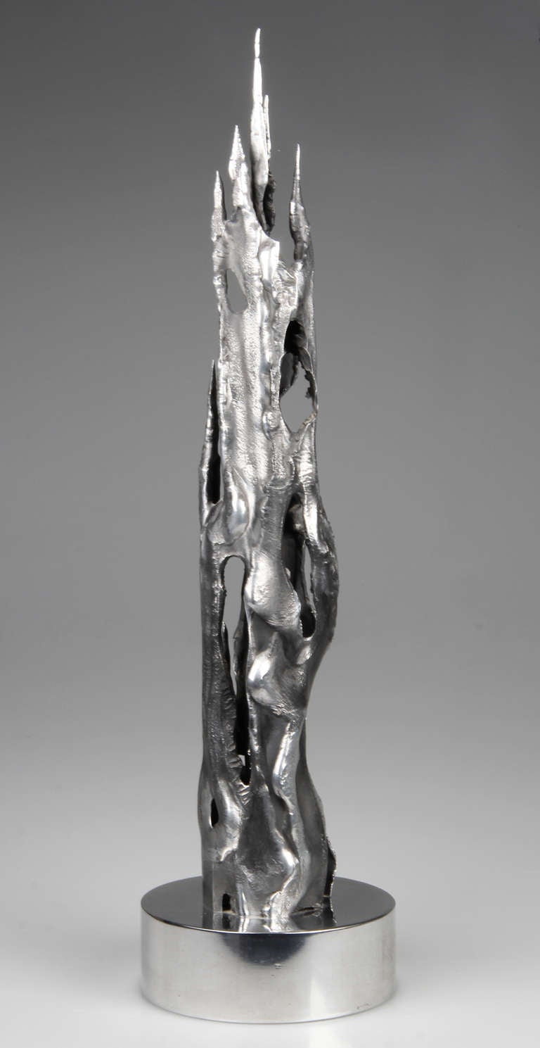 American Brutalist Aluminum Sculpture by Thomas Hibben For Sale