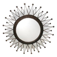Large Mexican Sunburst Mirror