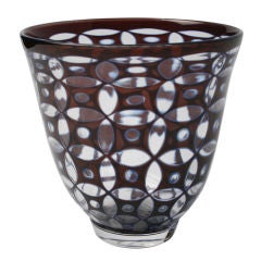 Edward Hald Optical  Vase for Orrefors