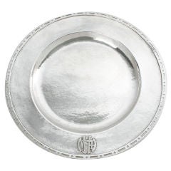 Hand Hammered Sterling Silver Tray by Robert Sturm
