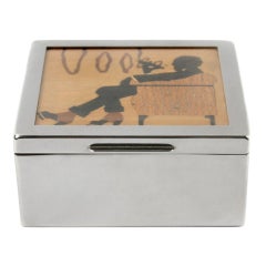 Art Deco Marquetry Smokers Box