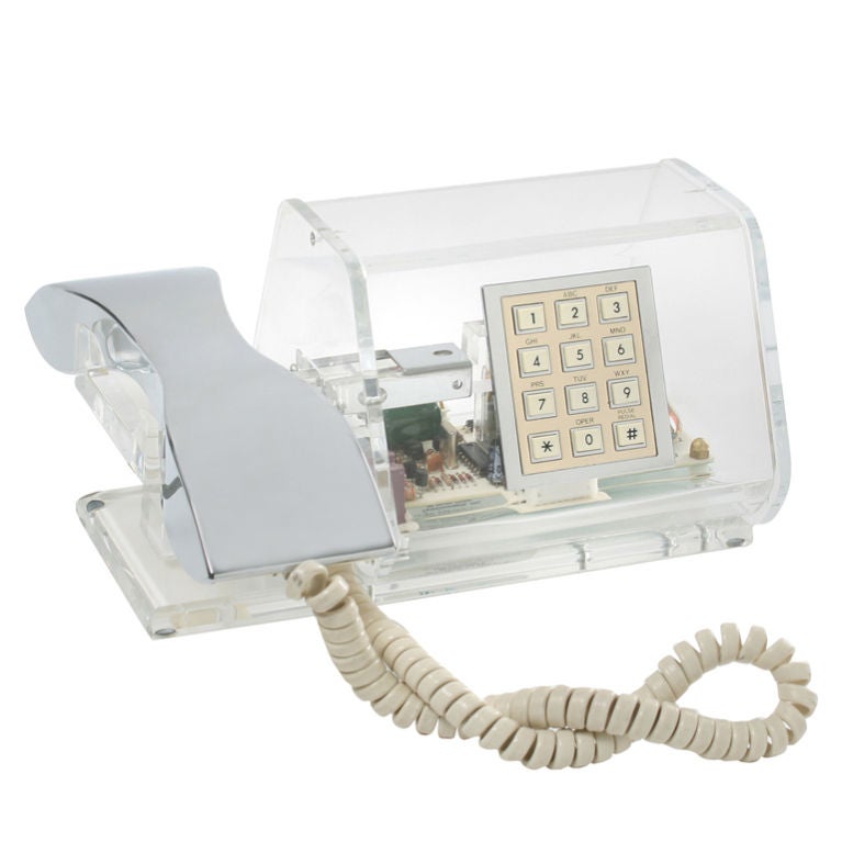Lucite Mod 1960's  Telephone