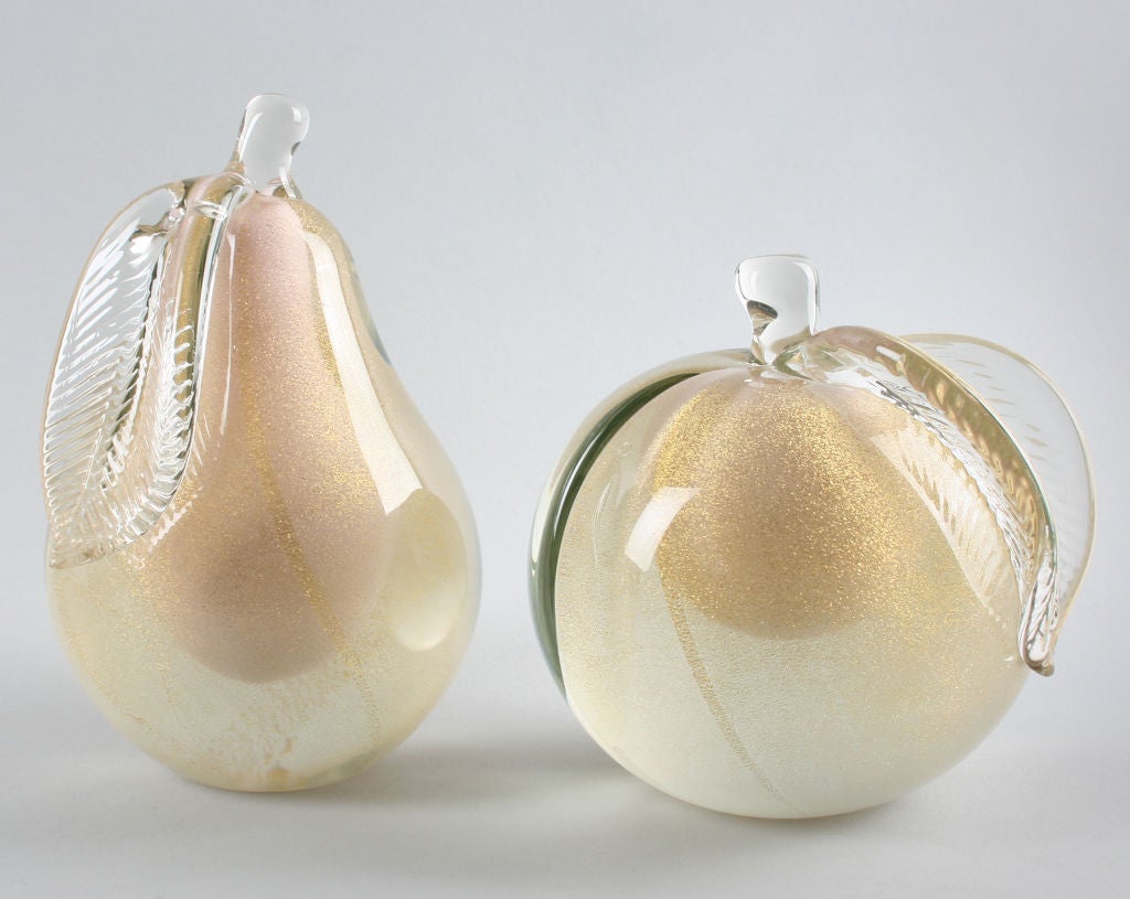 Collection of Italian Glass Pears and Apples 1