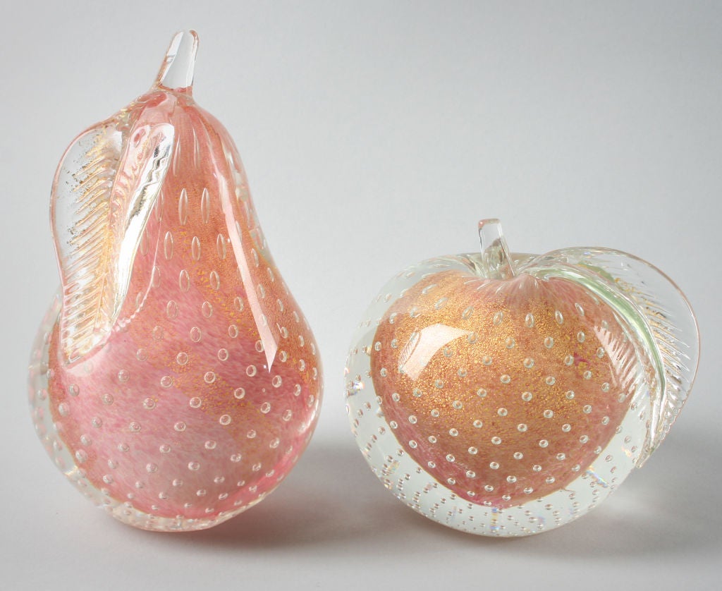 Collection of Italian Glass Pears and Apples 4