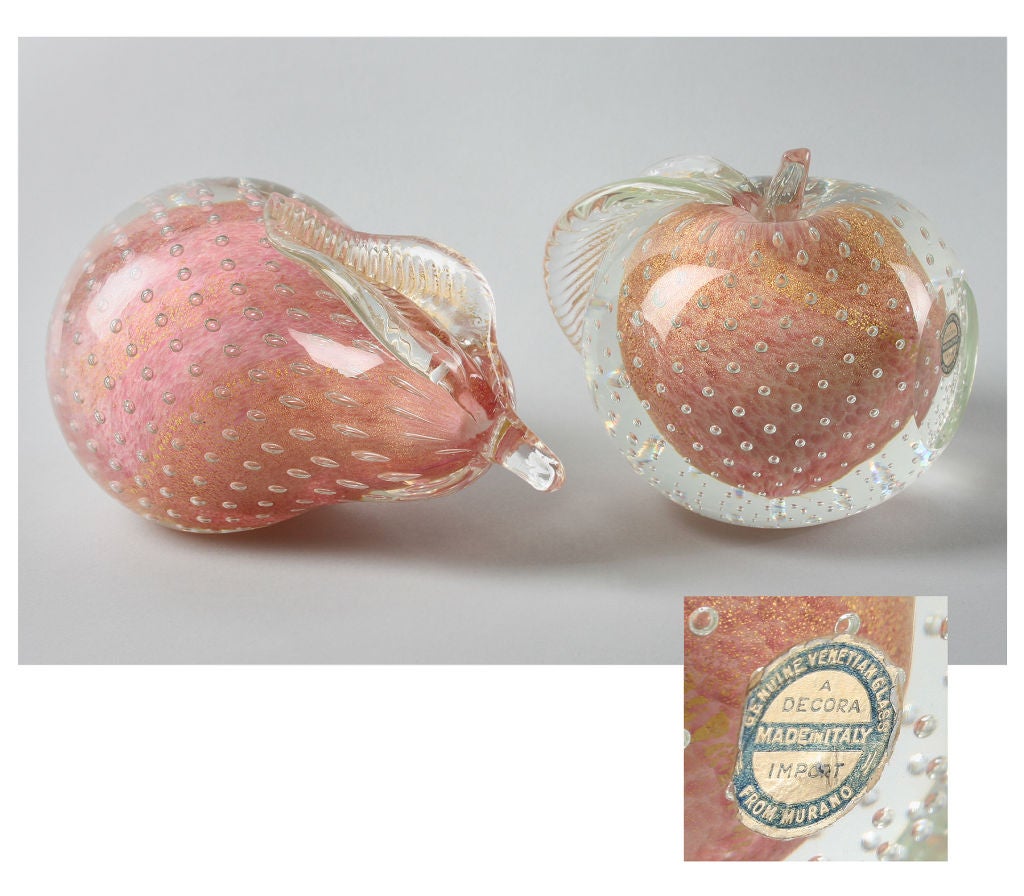 Collection of Italian Glass Pears and Apples 5