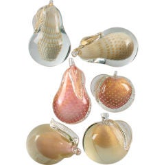 Collection of Italian Glass Pears and Apples